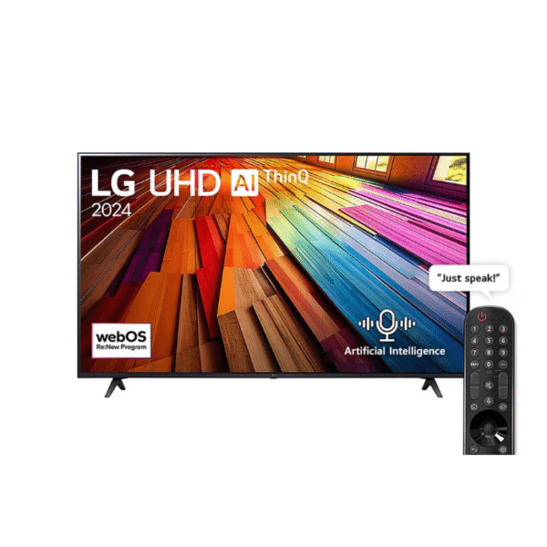 65 Inch LG UHD UT80 4K Smart TV AI Magic remote HDR10 webOS24 2024